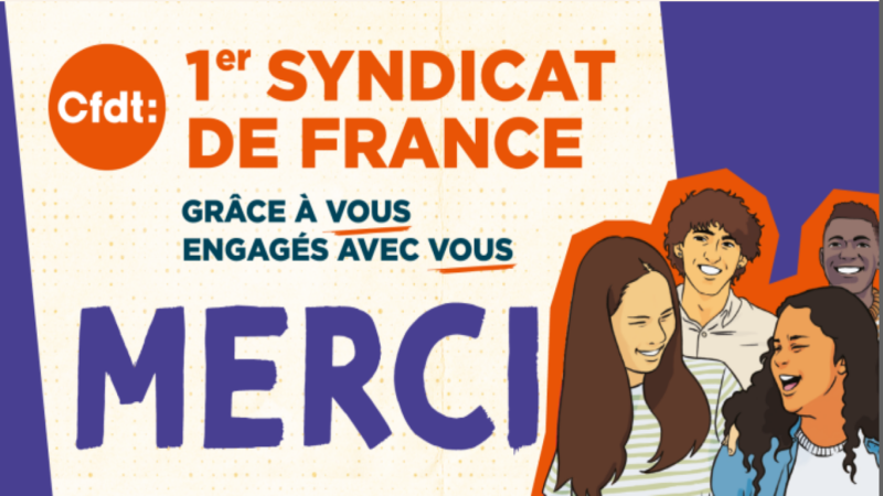 La CFDT, premier syndicat de France